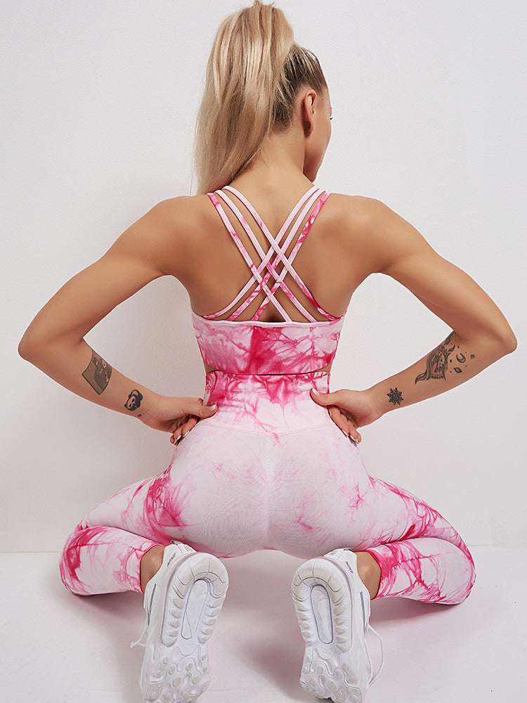 Tie Dye Mix & Match Bra & leggings set