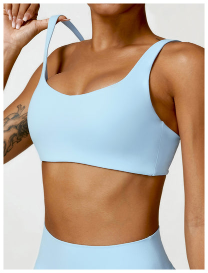 Quick dry seamless sports bra