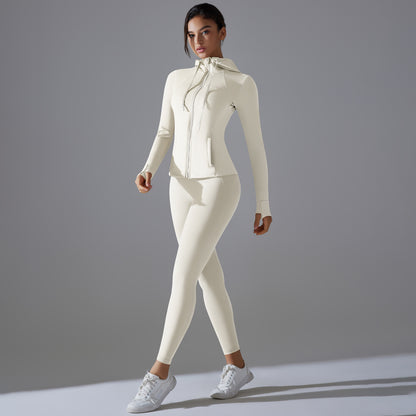 Matching Zip front hoodie and leggings set