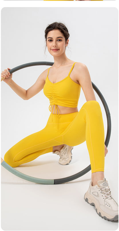 Gathered front sports vest