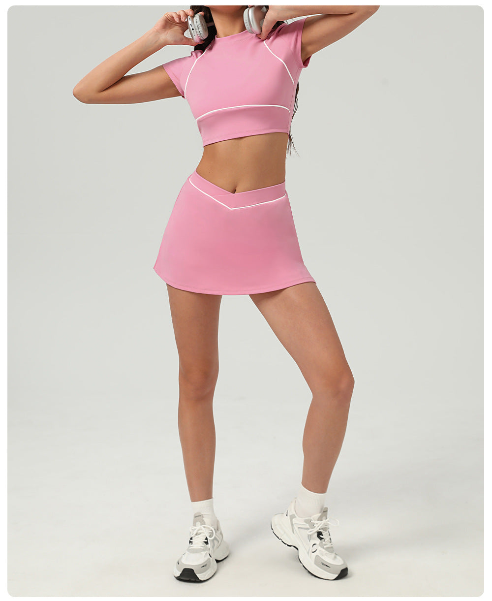 Matching Cropped top & Trousers / Skort set