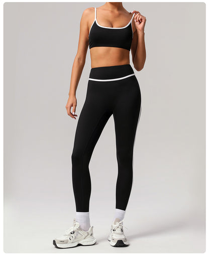 Contrast trim leggings