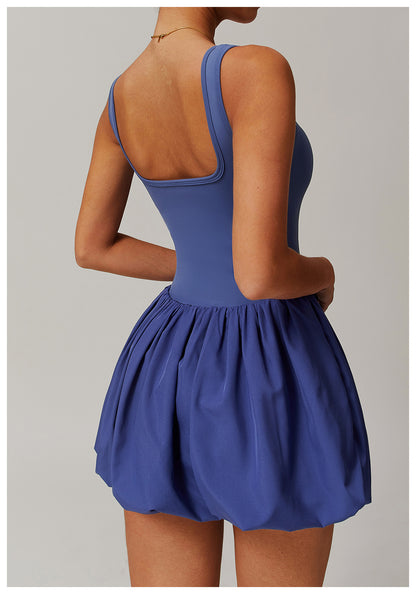 Balloon hem dress