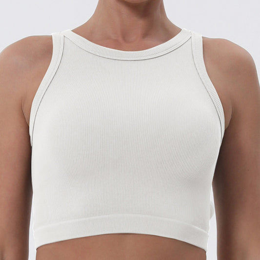 Medium support cropped vest
