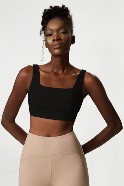 Low back sports bra