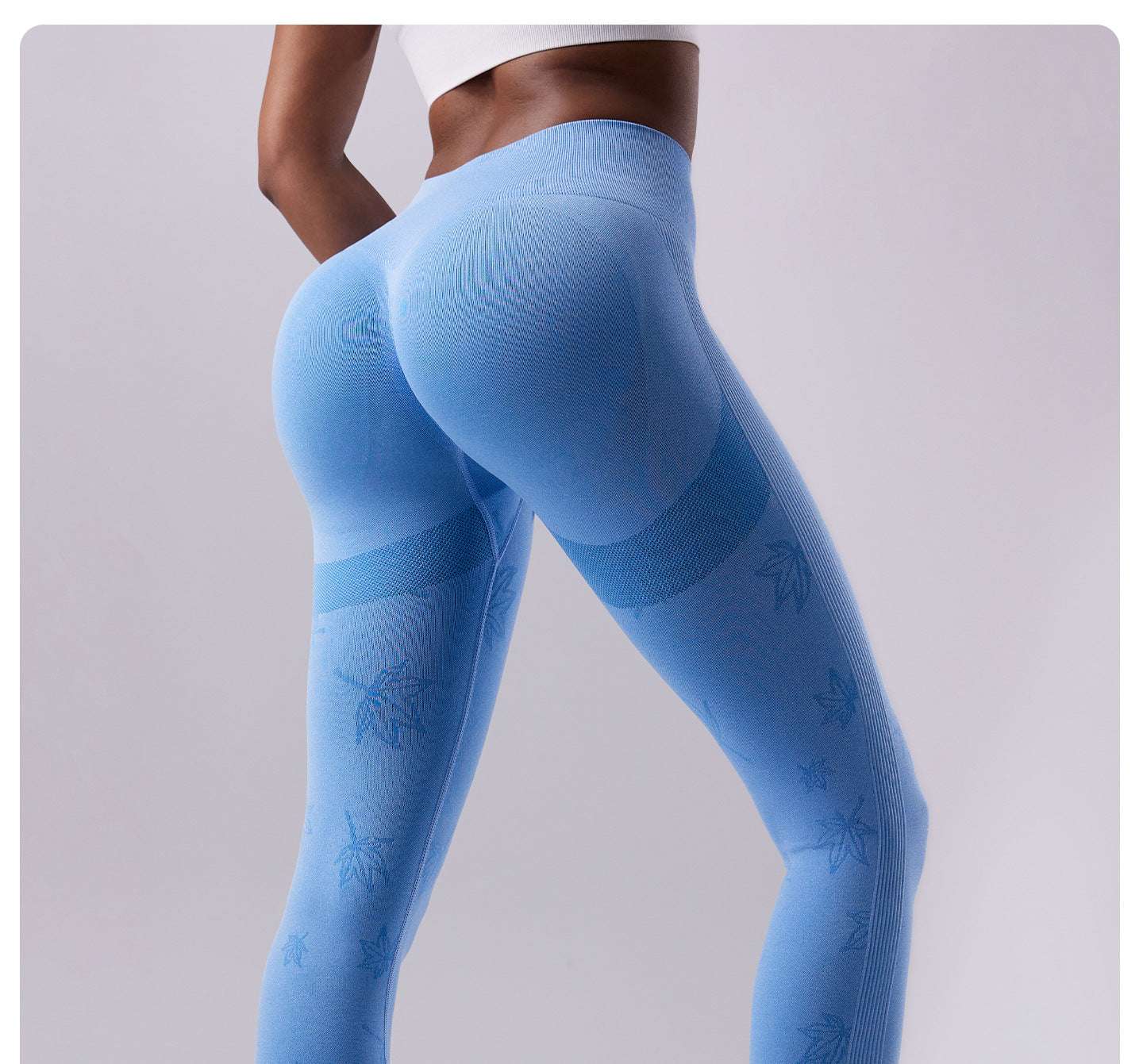 Printed mesh insert leggings