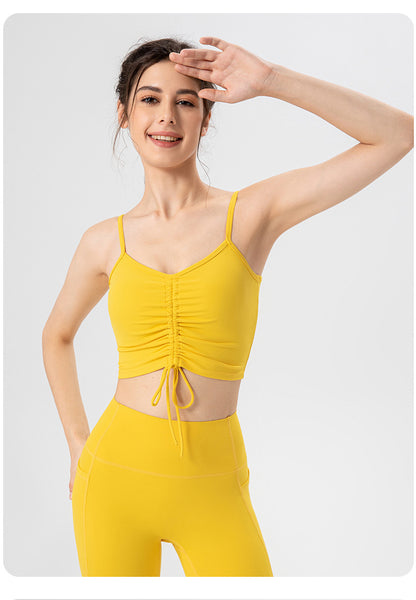 Gathered front sports vest