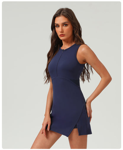 Zip front dress