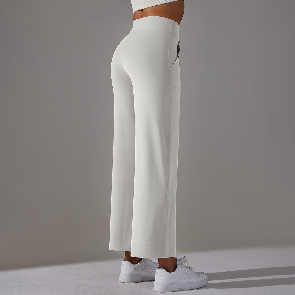 Straight leg trousers