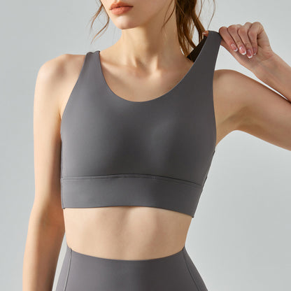 Seamless high support bra