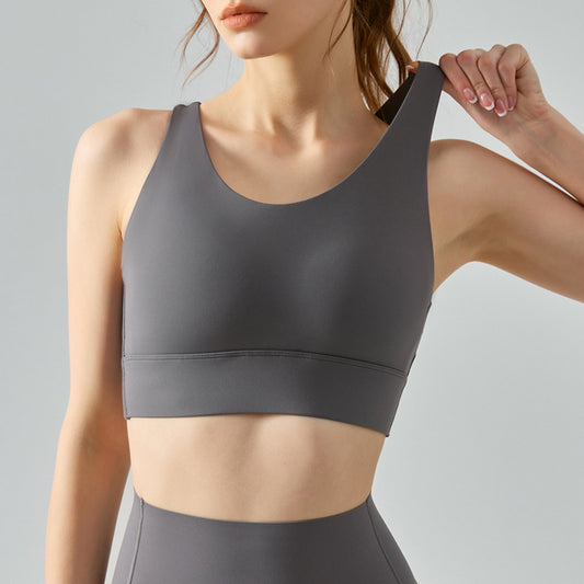 Seamless high support bra