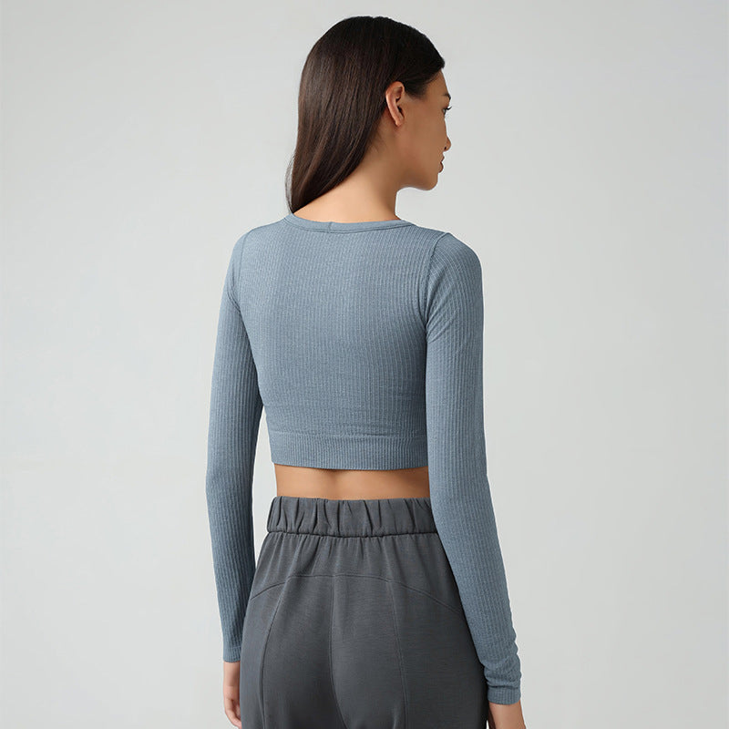 Full sleeve cropped top