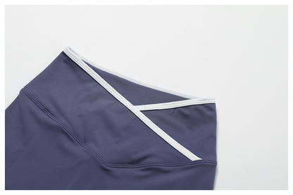 Cross waist fitness hot pants