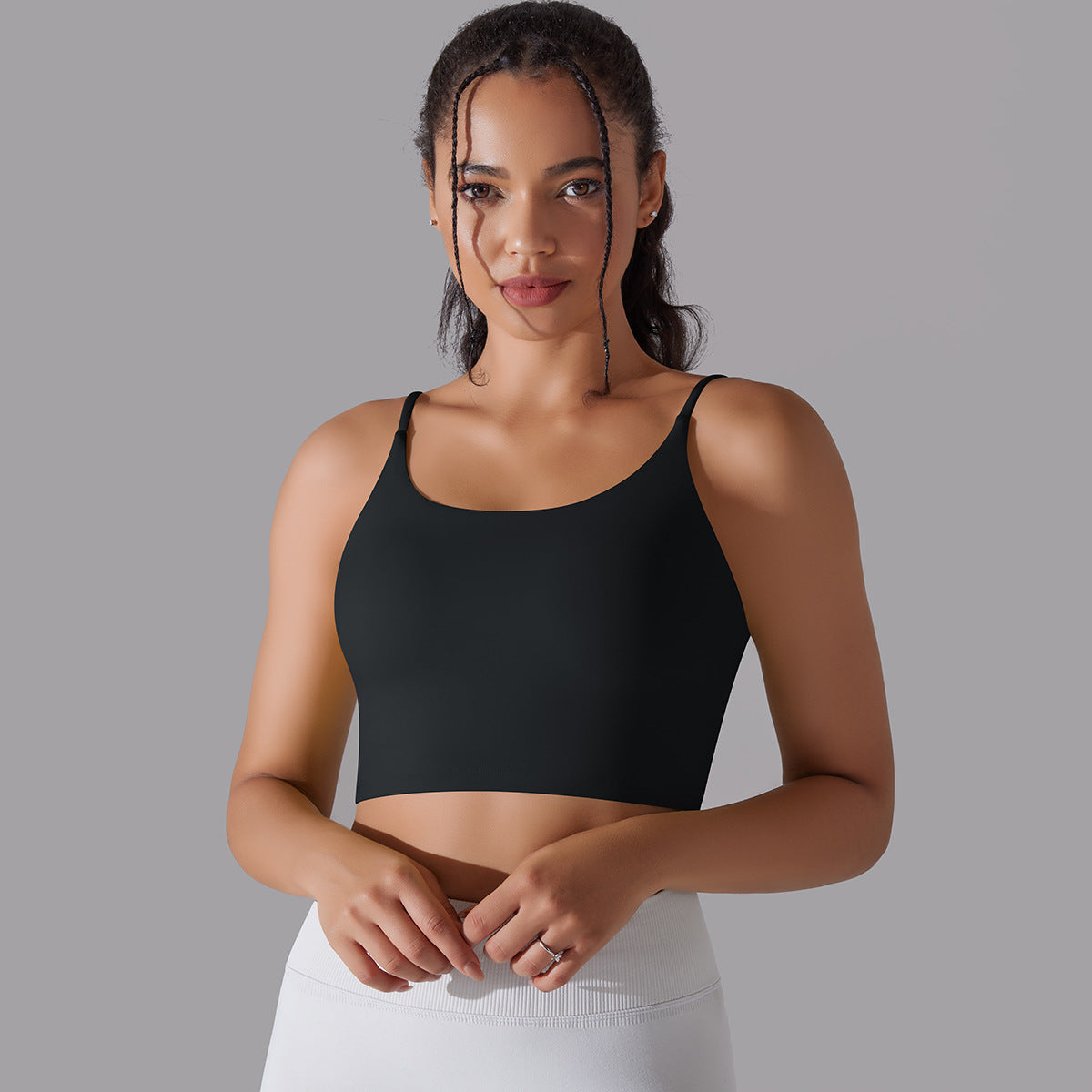Seamless medium support sports bra