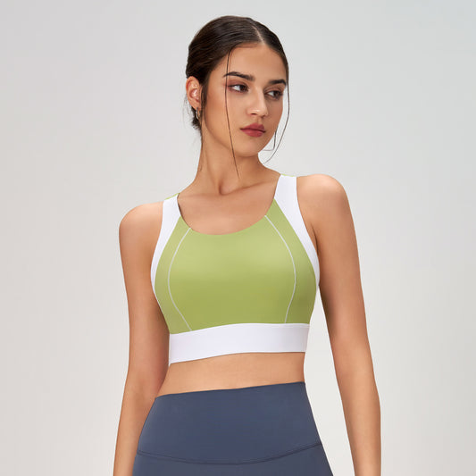 Colour block sports bra