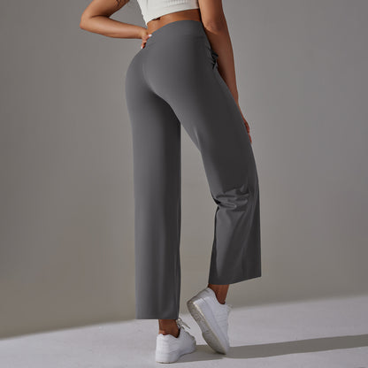 Straight leg trousers