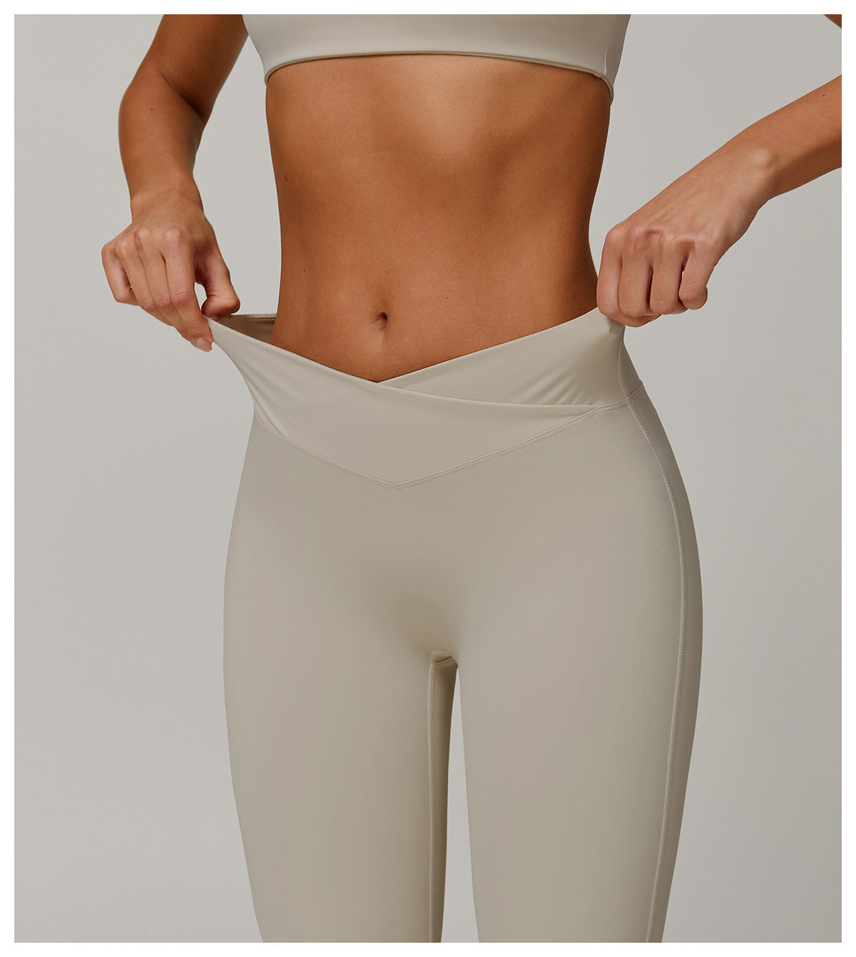 V shape waist trousers