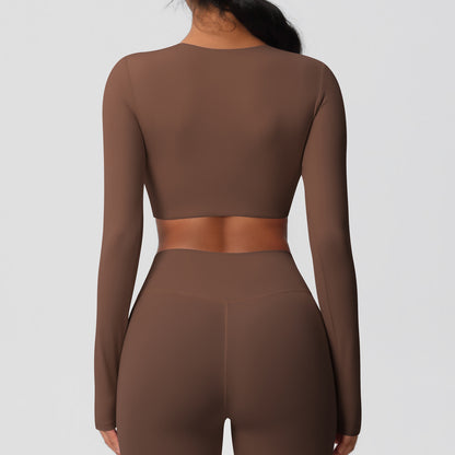 Brushed full sleeve top