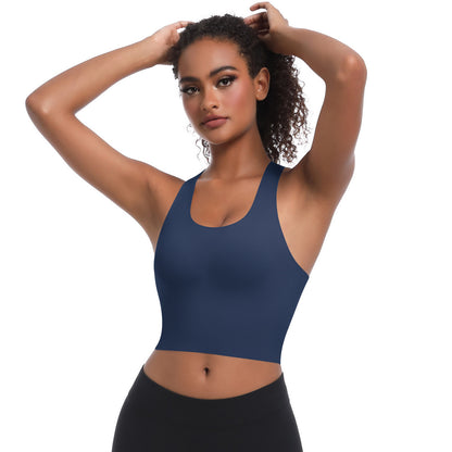Seamless crossed back vest