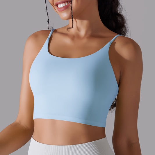 Seamless medium support sports bra