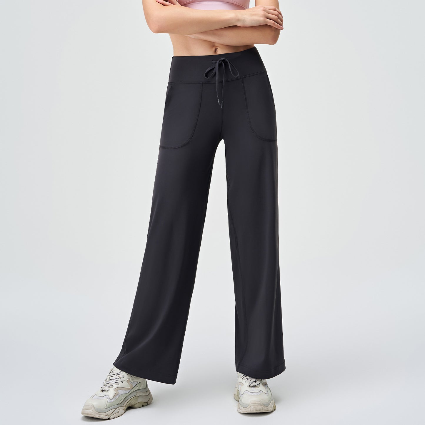 Straight leg trousers