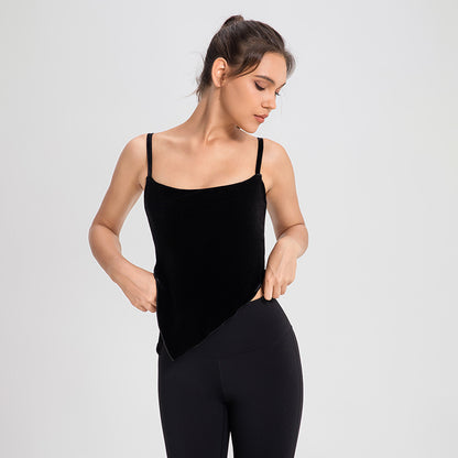 Asymmetric hem vest
