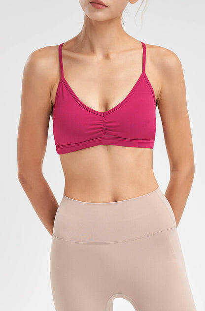 Spaghetti Strap Back sports bra