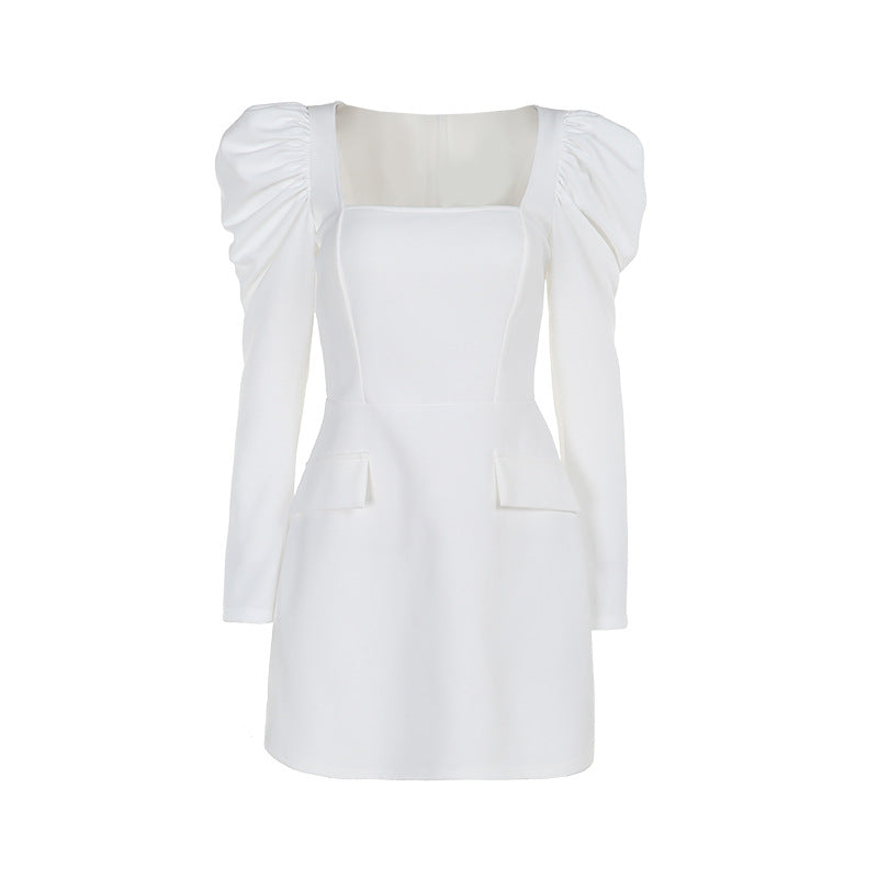 Square Collar Dress