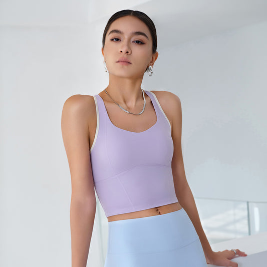 Contrast trim vest
