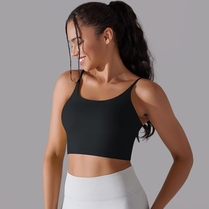 Seamless medium support sports bra