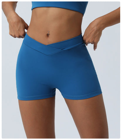 V Waist fitness shorts