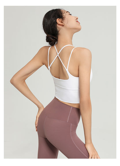 Double strap sports bra