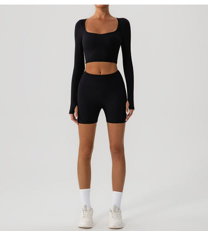 Full sleeve cropped top