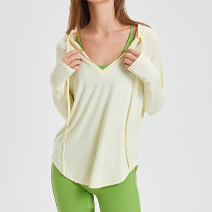 Breathable hooded top