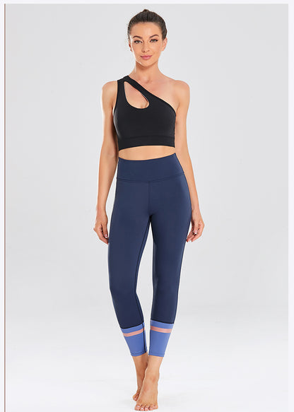 One shoulder sports bra