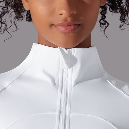 Zip front full sleeve top