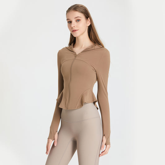 Soft zip front hoodie