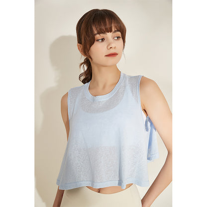 Loose fitting sleeveless top