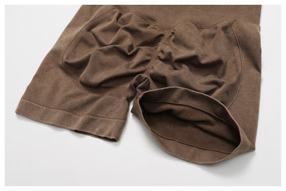 Stone Washed hip shaping shorts