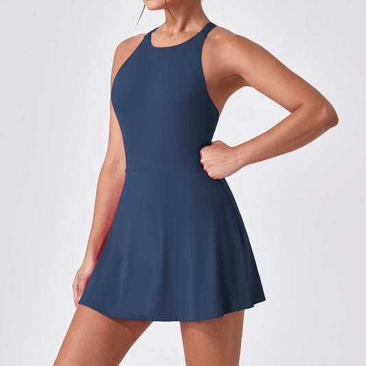 Cross back fitness dress