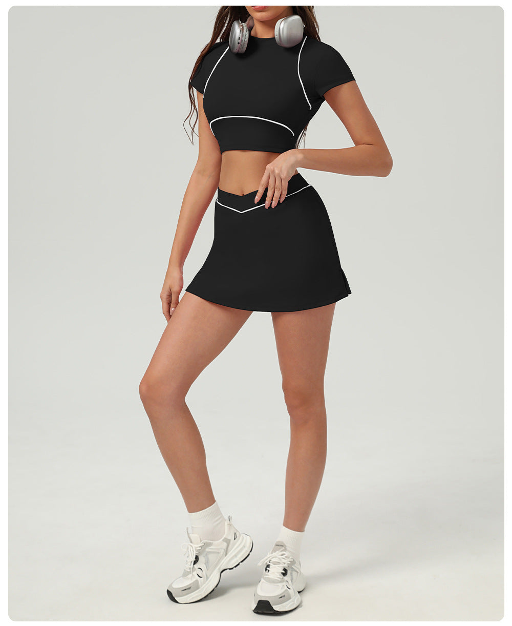 V waist Tennis skirt with pocket