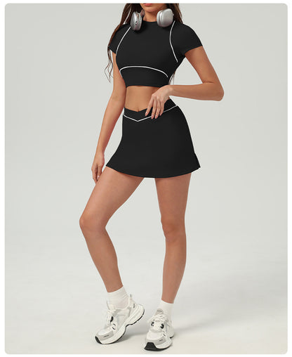 V waist Tennis skirt with pocket