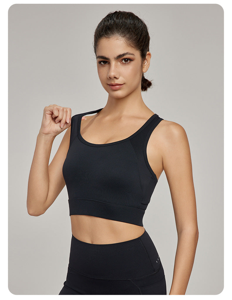 Cut out back sports bra