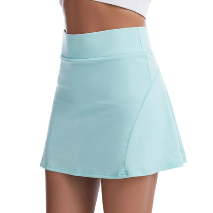Pleated back tennis skort