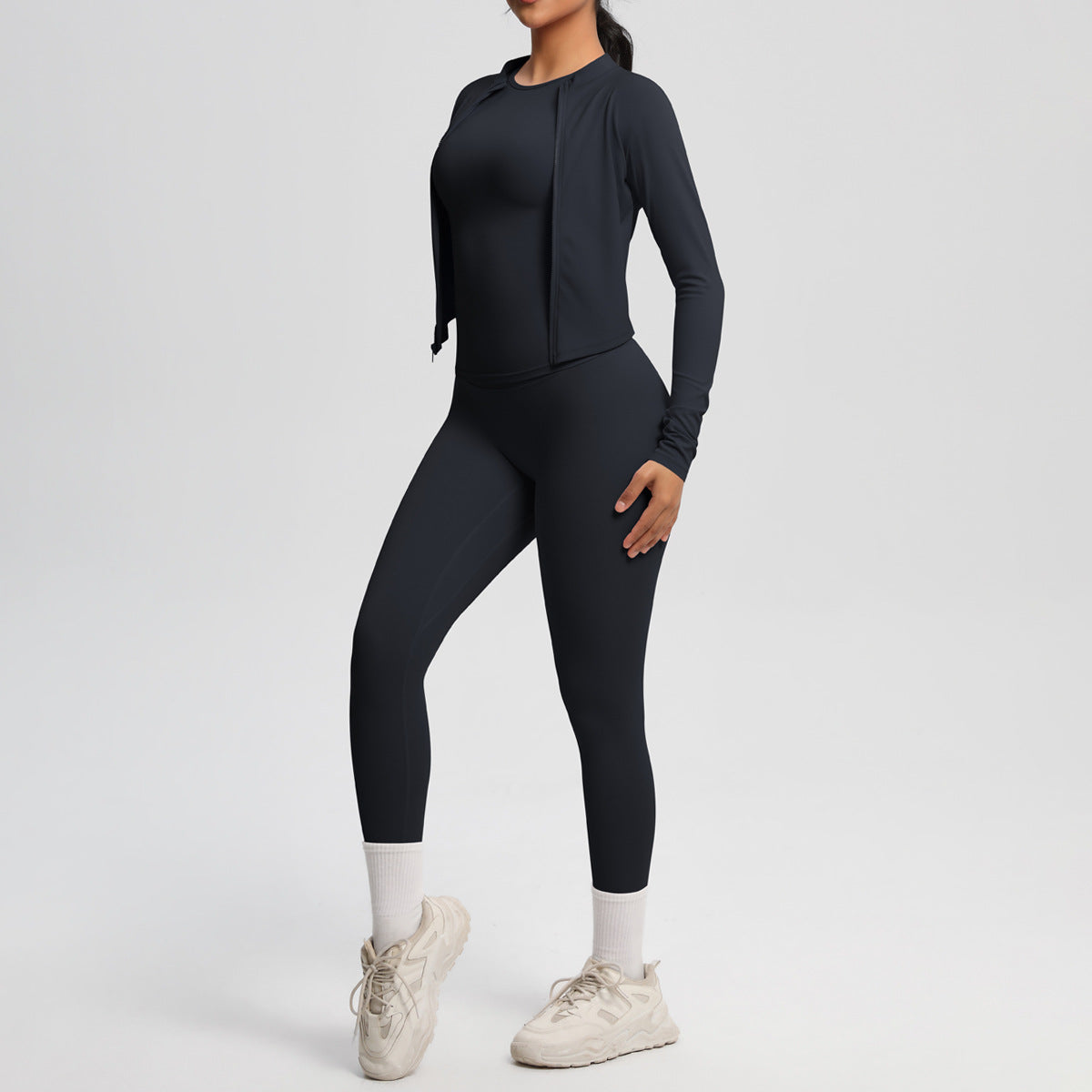 Three piece Jacket, top and leggings set