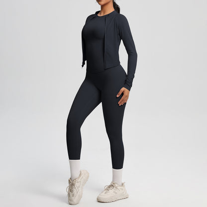 Three piece Jacket, top and leggings set