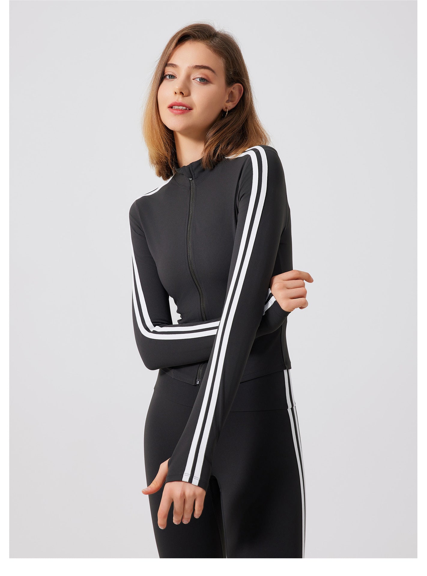 Striped sports jacket