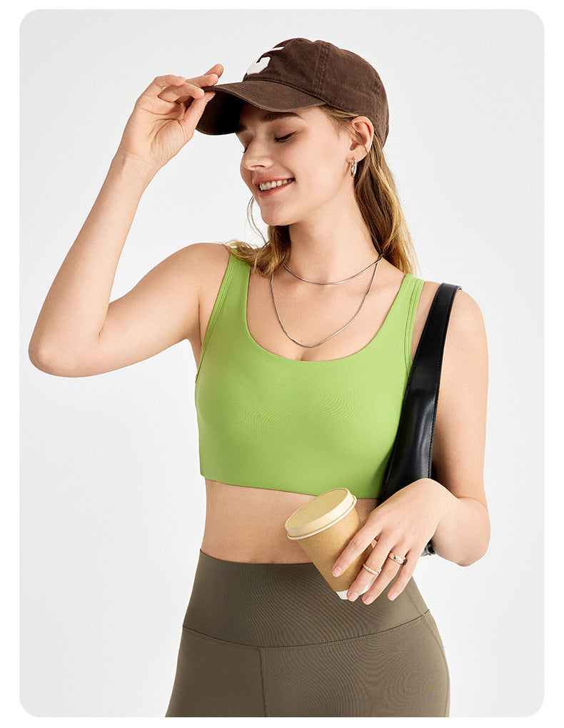 Cross back sports bra