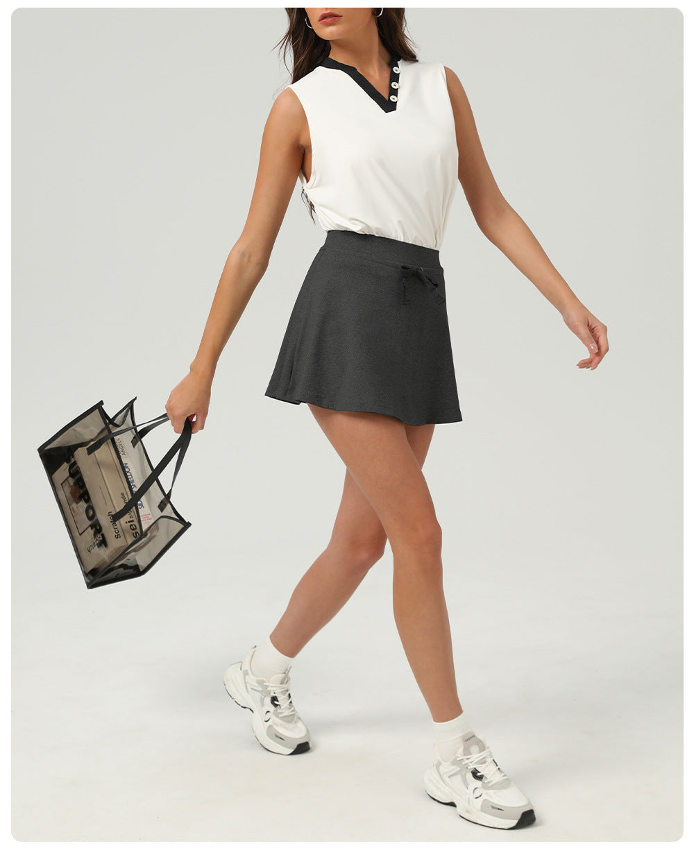 Drawstring skirt