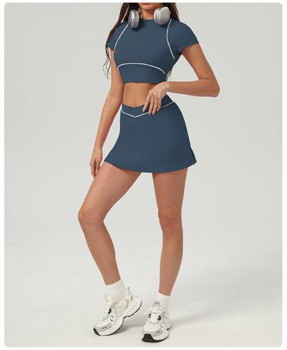 Matching Cropped top & Trousers / Skort set